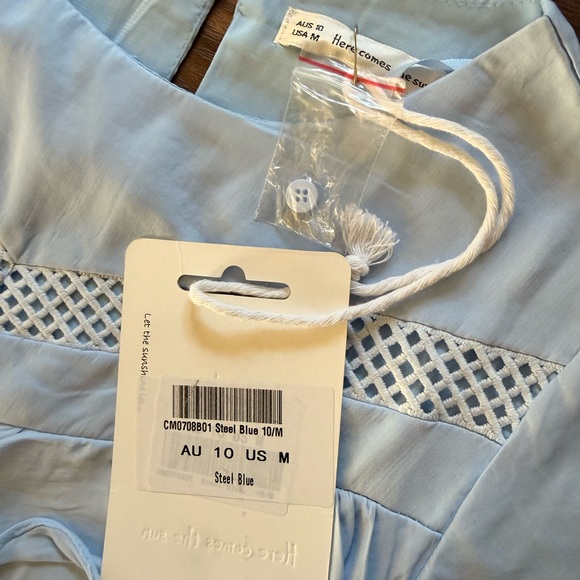 Light Blue Ruffled Dress - Picture 2 of 3